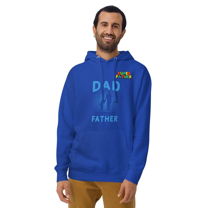 Dad Father SuperGraphic Hoodie - Team Royal - S - ArtyKoala