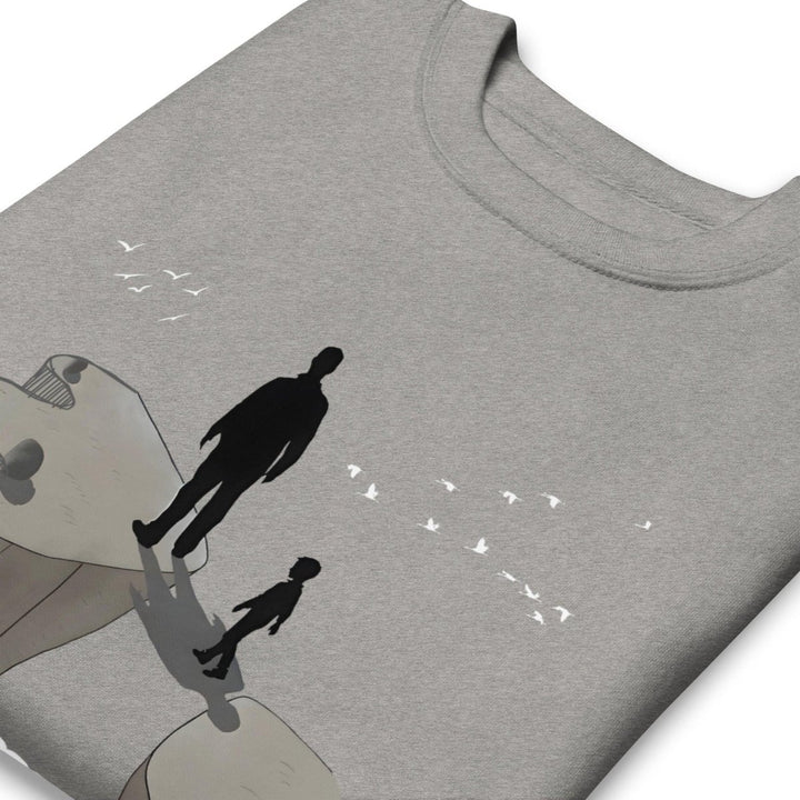 Dad is My Hero Graphic Sweatshirt - Carbon Grey - S - ArtyKoala