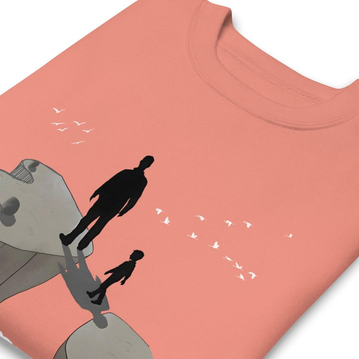 Dad is My Hero Graphic Sweatshirt - Dusty Rose - S - ArtyKoala