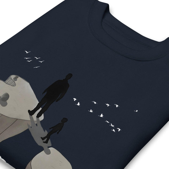 Dad is My Hero Graphic Sweatshirt - Navy Blazer - S - ArtyKoala