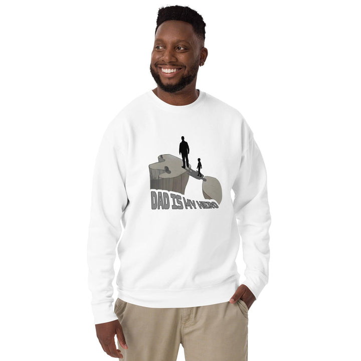 Dad is My Hero man Premium Sweatshirt - ArtyKoala