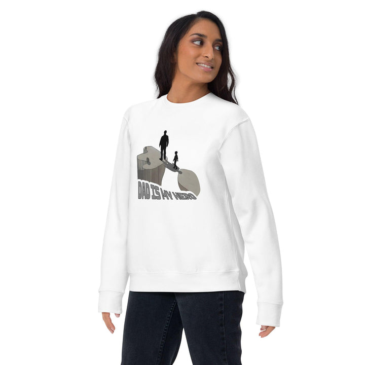 Dad is My Hero Premium Sweatshirt - Black / S - ArtyKoala