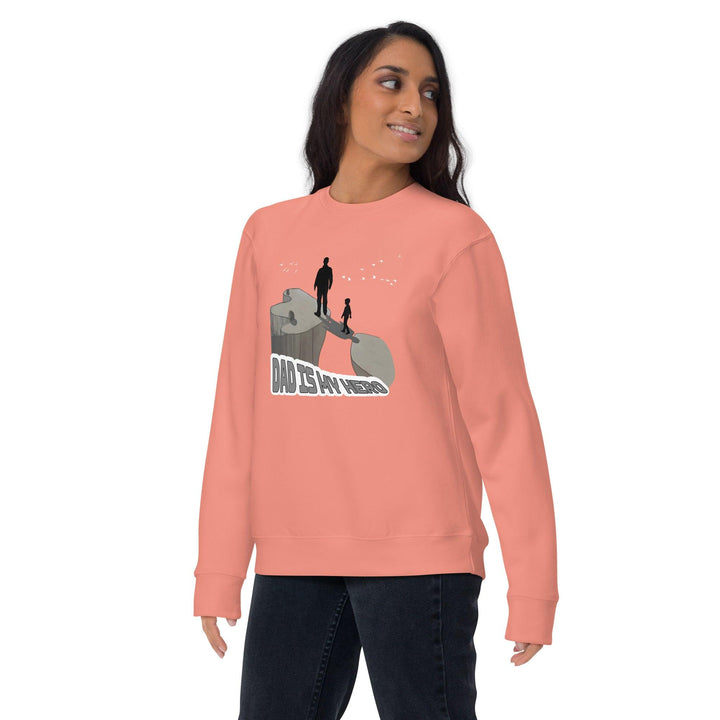 Dad is My Hero Premium Sweatshirt - ArtyKoala