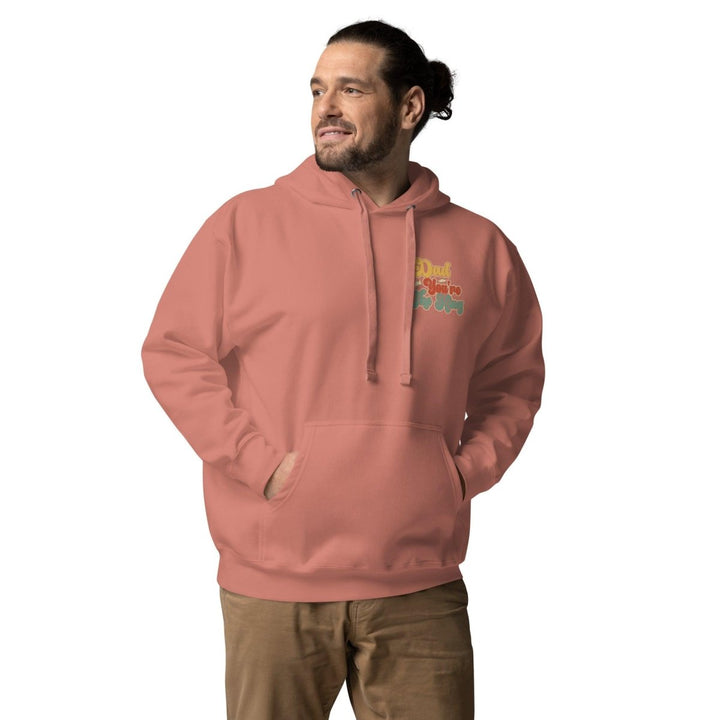 Dad You're The King Graphic Hoodie - Dusty Rose - S - ArtyKoala