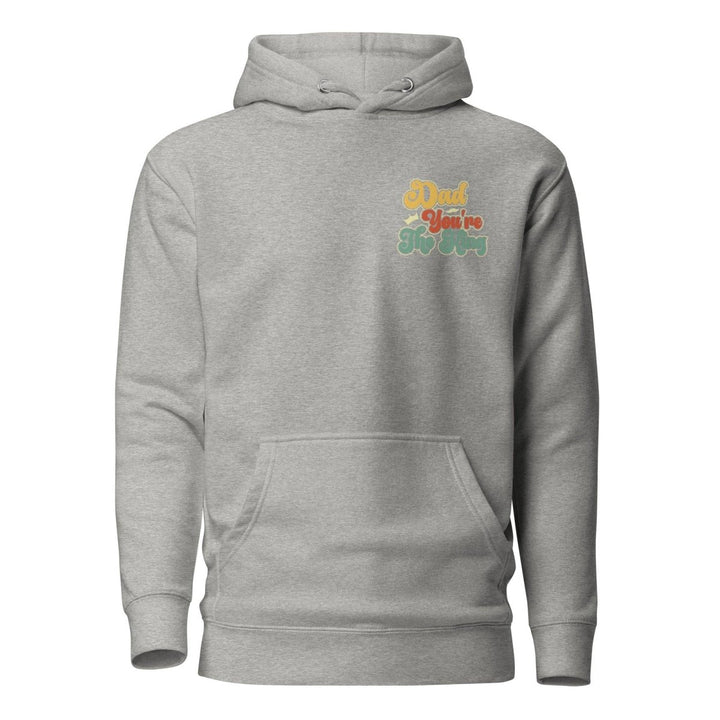Dad You're The King Graphic Hoodie - Carbon Grey - S - ArtyKoala