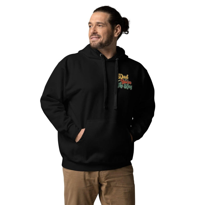 Dad You're The King Graphic Hoodie - Black - S - ArtyKoala