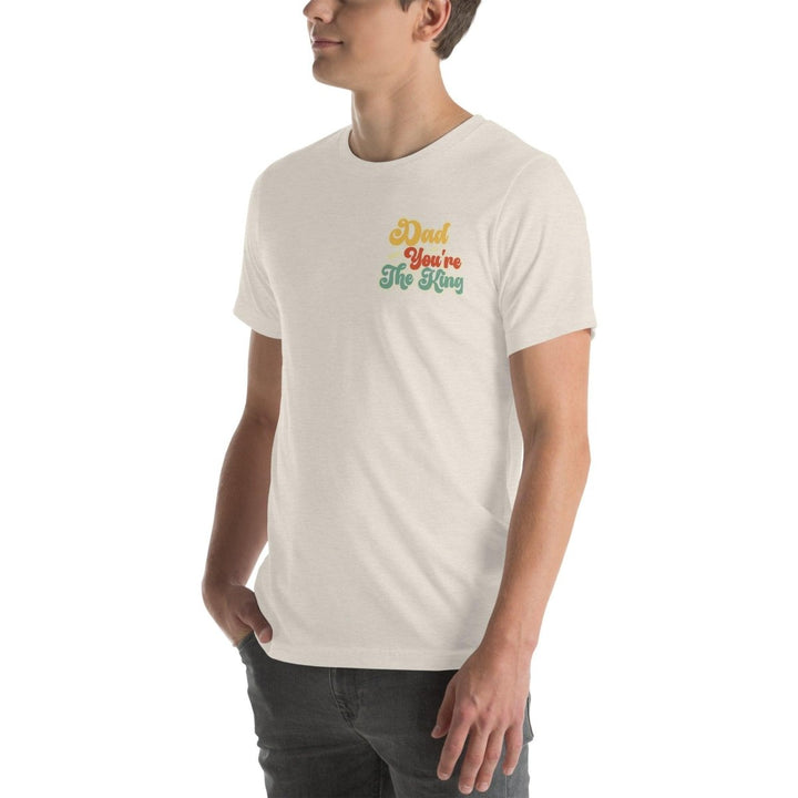 Dad You're The King Graphic Tee - White - S - ArtyKoala
