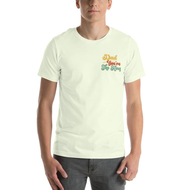 Dad You're The King Graphic Tee - White - S - ArtyKoala