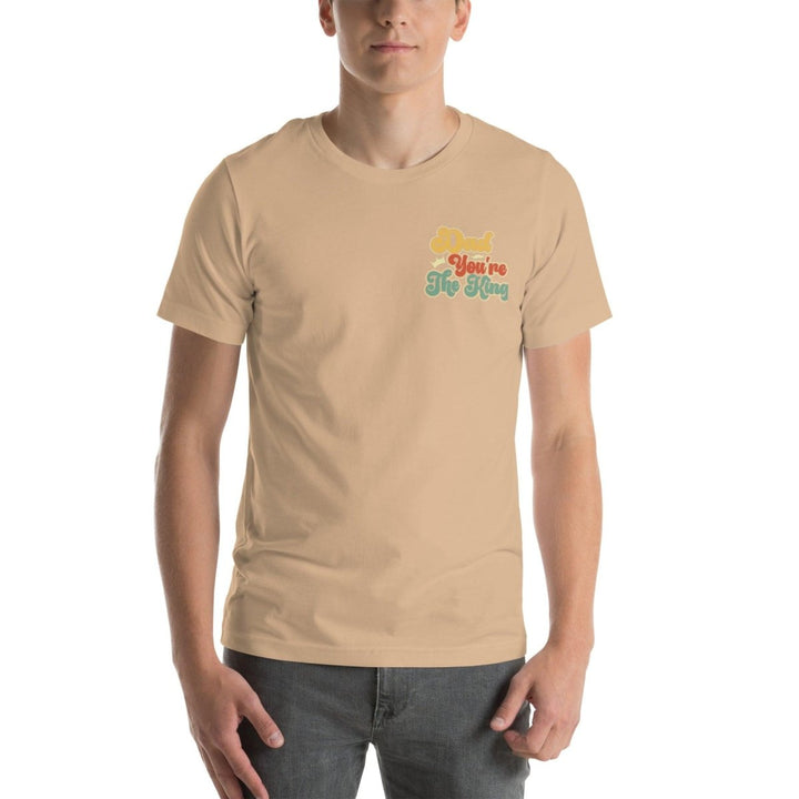 Dad You're The King Graphic Tee - Heather Prism Mint - S - ArtyKoala