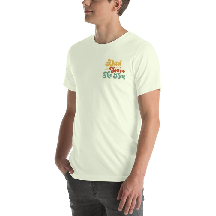 Dad You're The King Graphic Tee - White - S - ArtyKoala