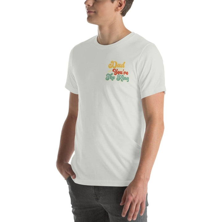 Dad You're The King Graphic Tee - White - S - ArtyKoala