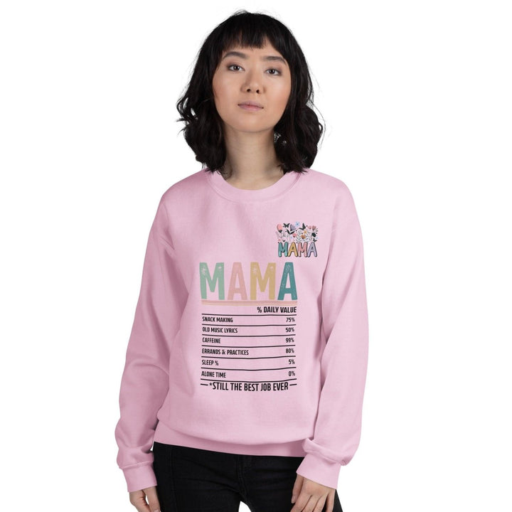 Daily Volue Mama Graphic Sweatshirt - Light Pink - S - ArtyKoala