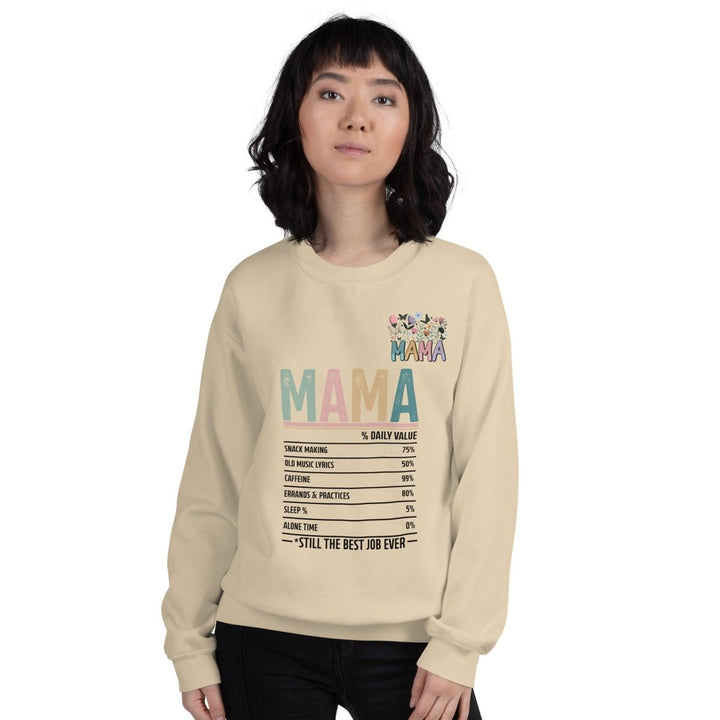 Daily Volue Mama Graphic Sweatshirt - Sand - S - ArtyKoala