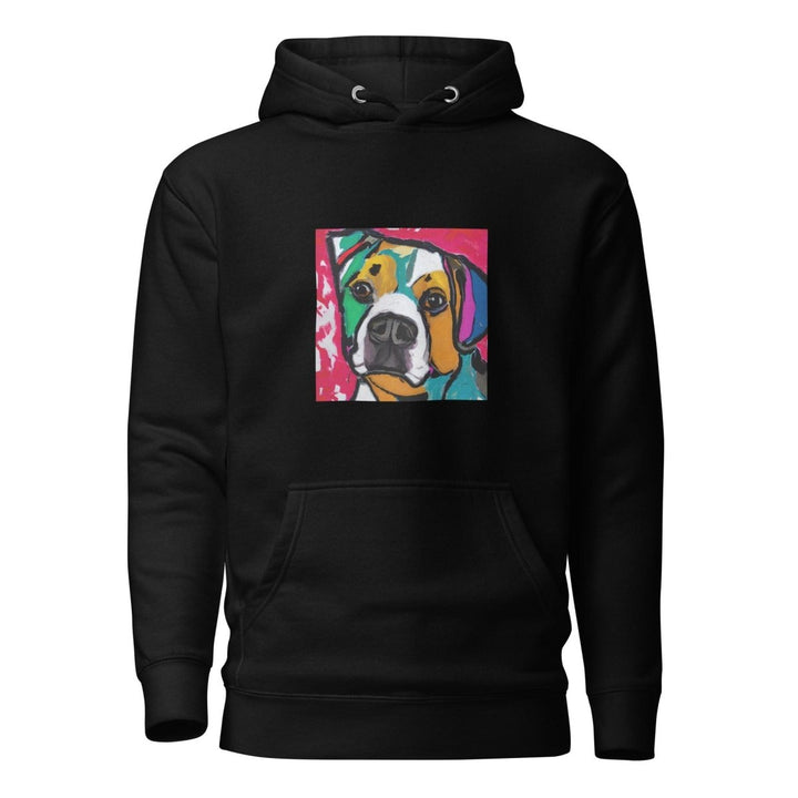 Dog Man Graphic Hoodie - Black - S - ArtyKoala
