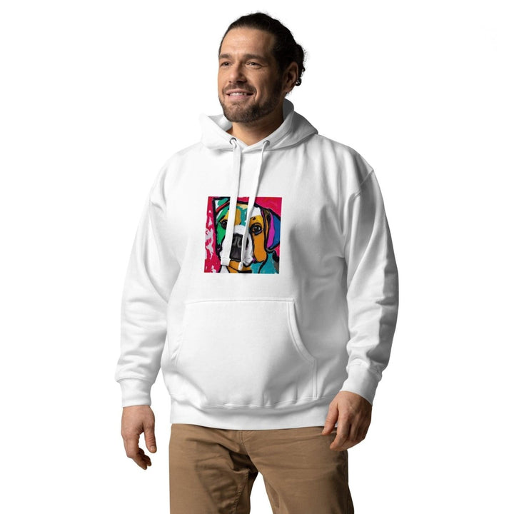 Dog Man Graphic Hoodie - Sky Blue - S - ArtyKoala