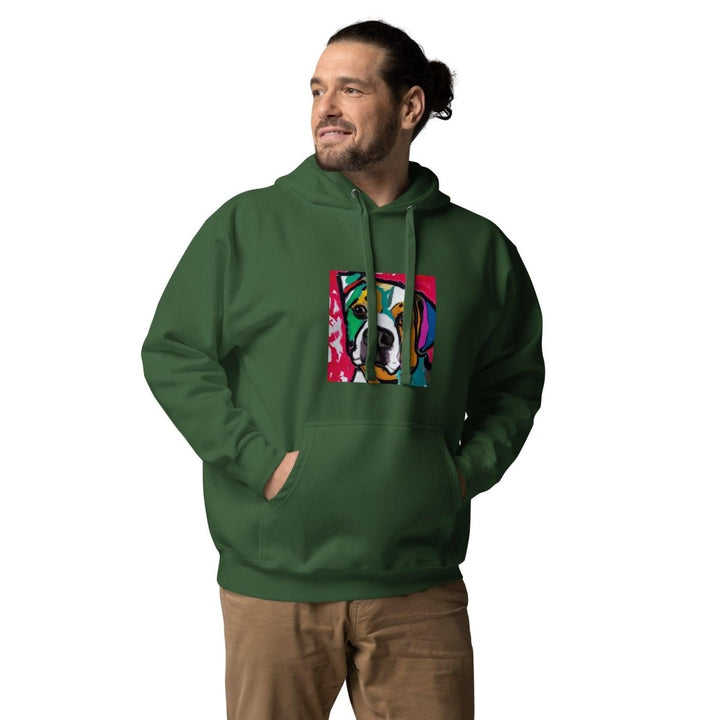 Dog Man Graphic Hoodie - Purple - S - ArtyKoala
