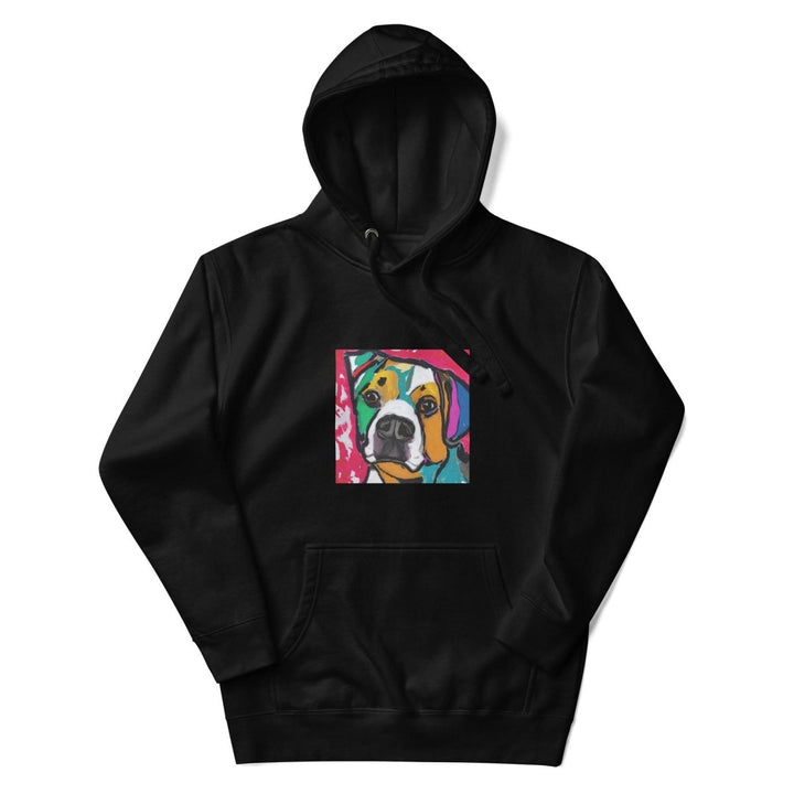 Dog Man Graphic Hoodie - Black - S - ArtyKoala