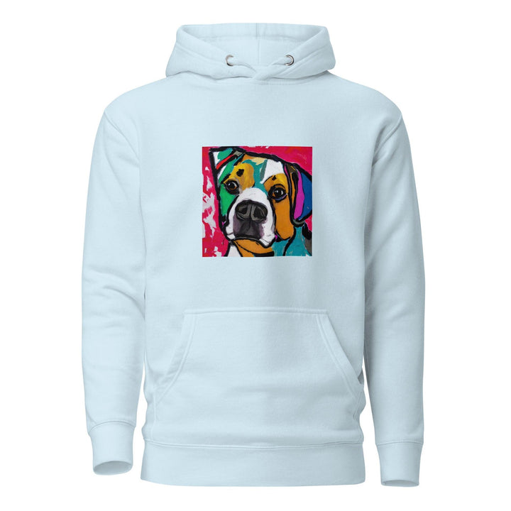 Dog Man Hoodie - Sky Blue / S - ArtyKoala