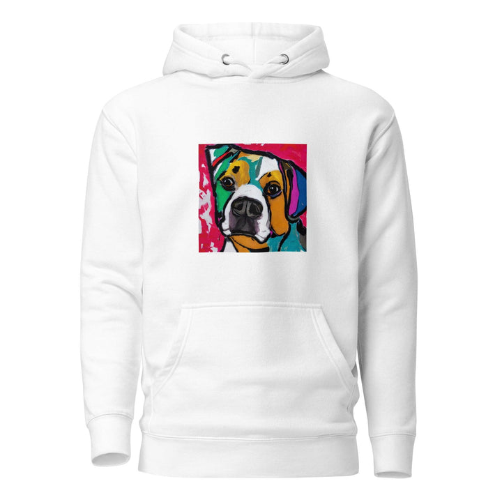 Dog Man Hoodie - White / S - ArtyKoala