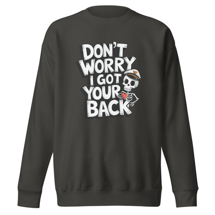Dont Worry Graphic Sweatshirt - Vintage Black - S - ArtyKoala