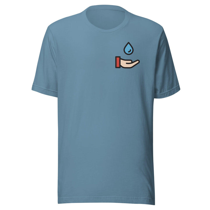 Drop Sustainability Man Premium T-shirt - Steel Blue / S - ArtyKoala