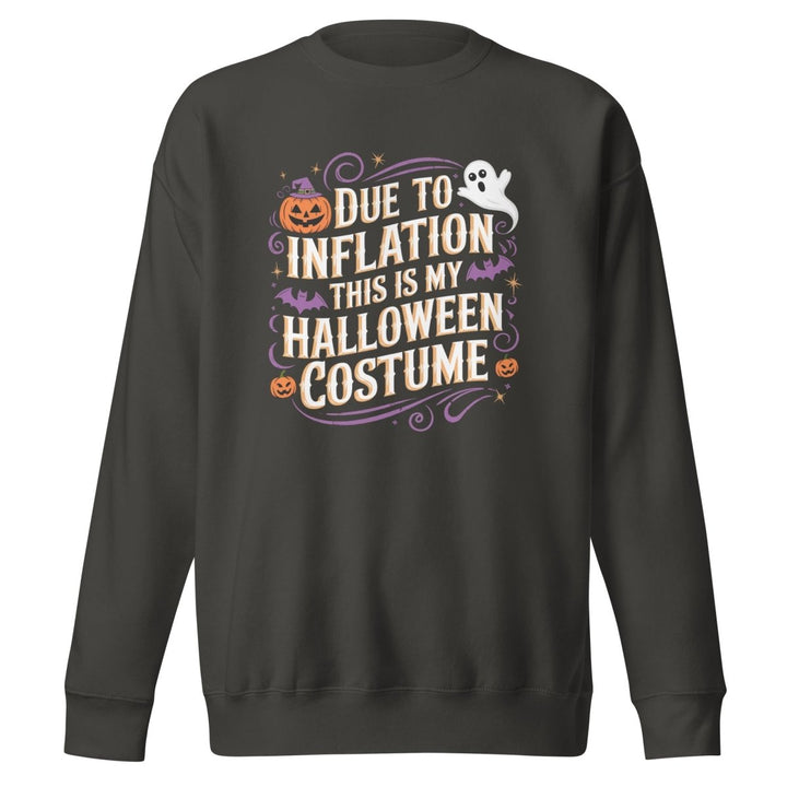 Due to Inflation This is Graphic Sweatshirt - Vintage Black - S - ArtyKoala