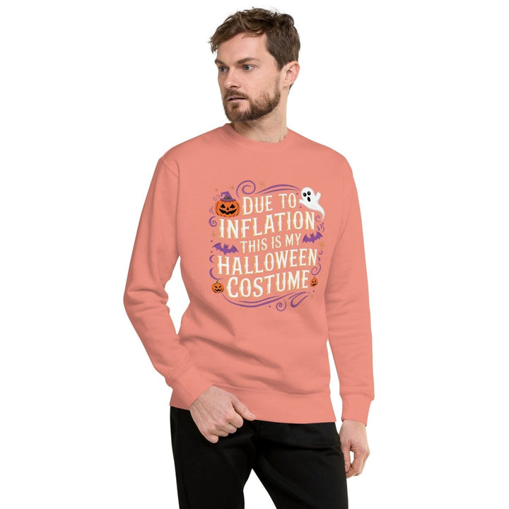 Due to Inflation This is Graphic Sweatshirt - Black - S - ArtyKoala