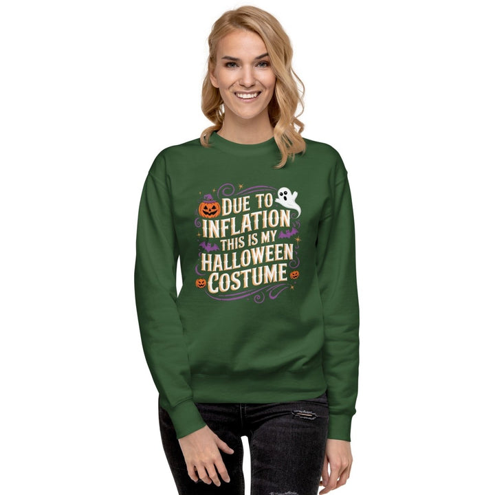 Due to Inflation This is Graphic Sweatshirt - Black - S - ArtyKoala