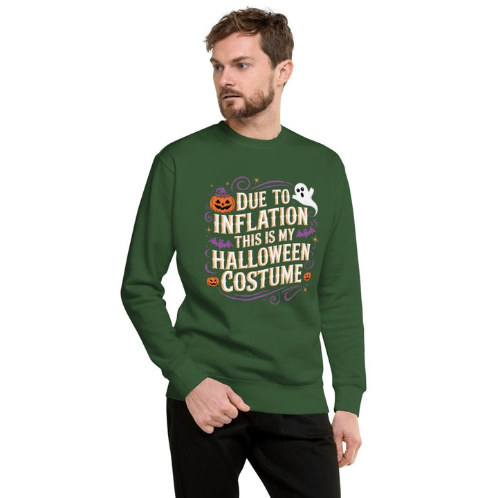 Due to Inflation This is Graphic Sweatshirt - Black - S - ArtyKoala