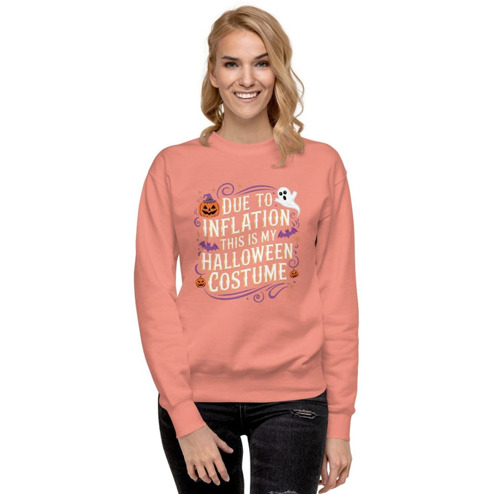 Due to Inflation This is Graphic Sweatshirt - Black - S - ArtyKoala