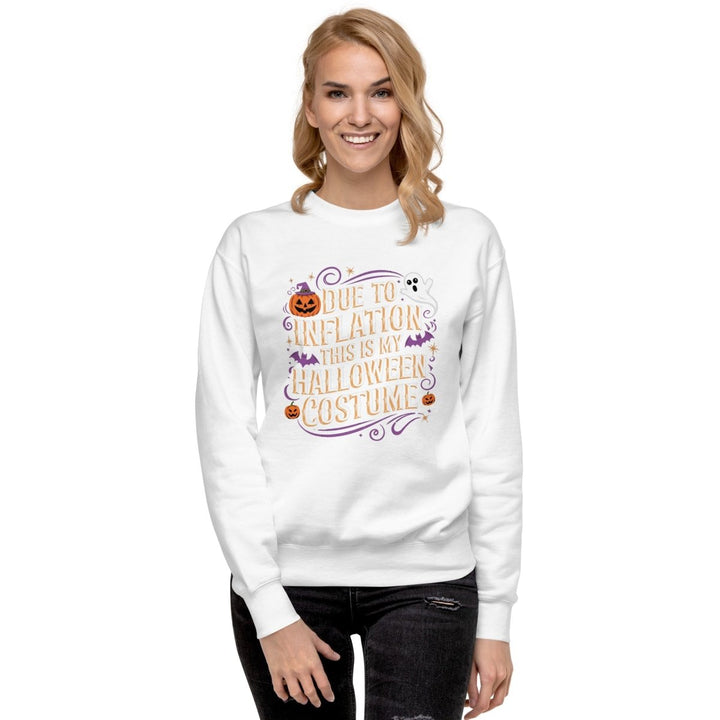 Due to Inflation This is Graphic Sweatshirt - Black - S - ArtyKoala