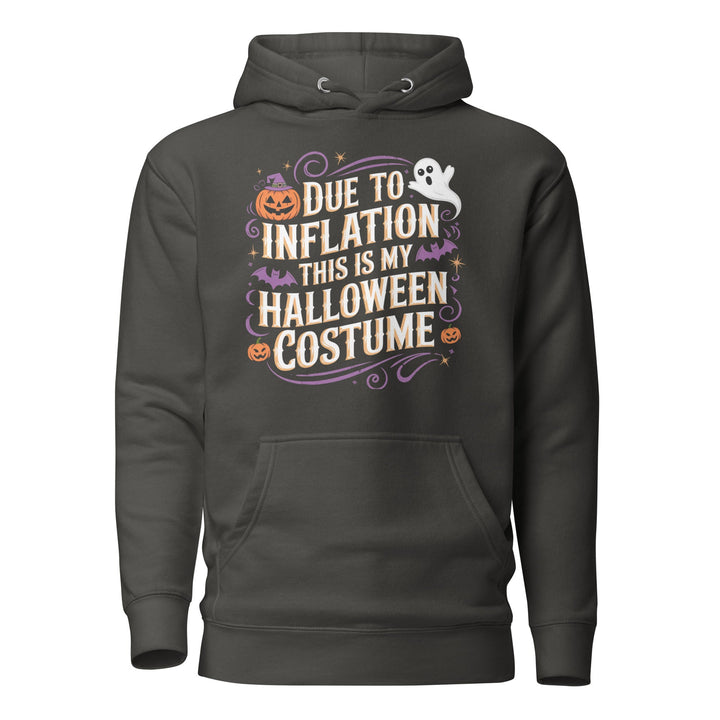 Due to Inflation This is My Halloween Costume Unisex Premium Hoodie - Vintage Black / S - ArtyKoala