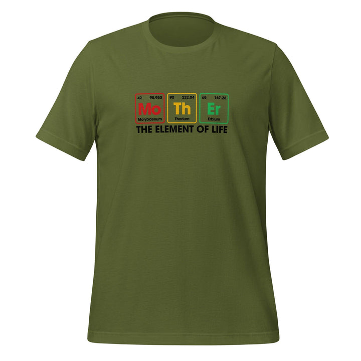 Element of Life Premium Woman T-shirt - Olive / S - ArtyKoala