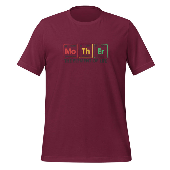 Element of Life Premium Woman T-shirt - Maroon / S - ArtyKoala