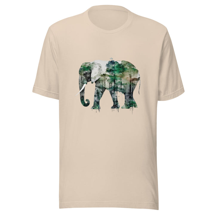 Elephant and Nature Premium Unisex T-shirt - Soft Cream / S - ArtyKoala