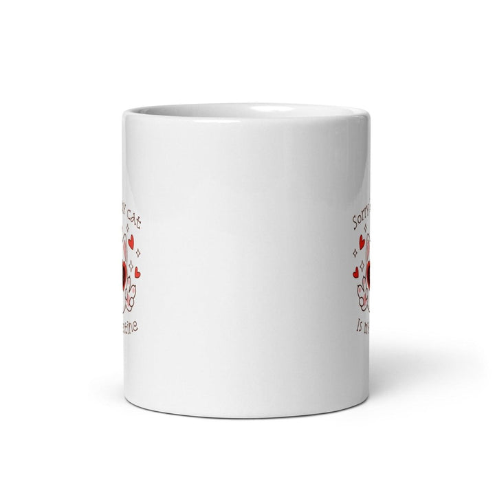 Fancy Cat White glossy mug - 11 oz - ArtyKoala