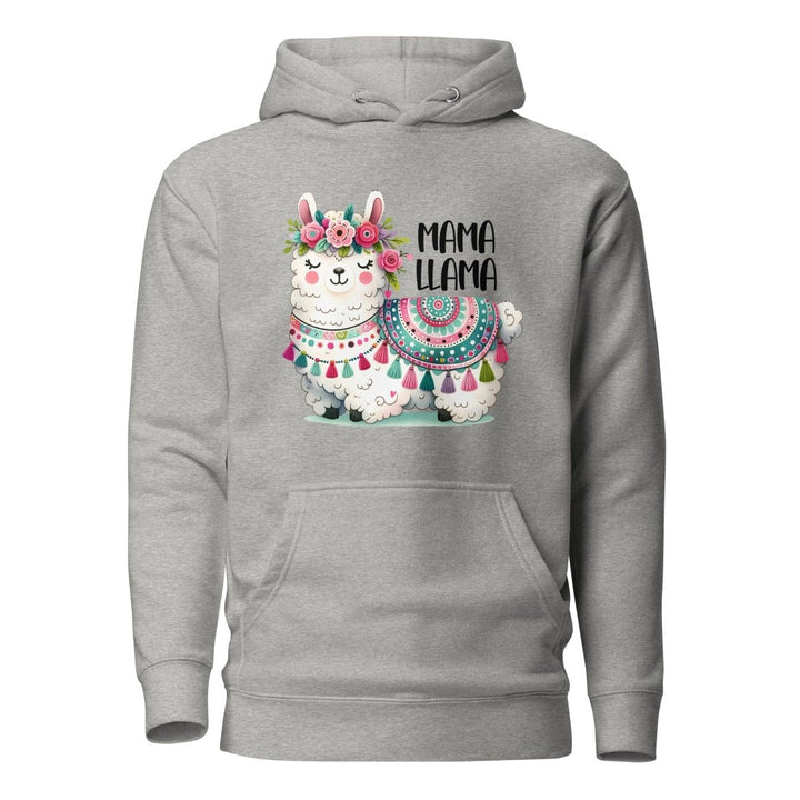 Fancy Llama Graphic Hoodie - Carbon Grey - S - ArtyKoala