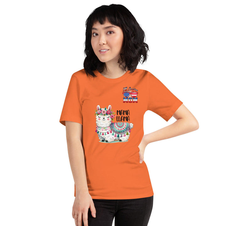 Fancy Mama Llama & All American Women Premium T-shirt - ArtyKoala