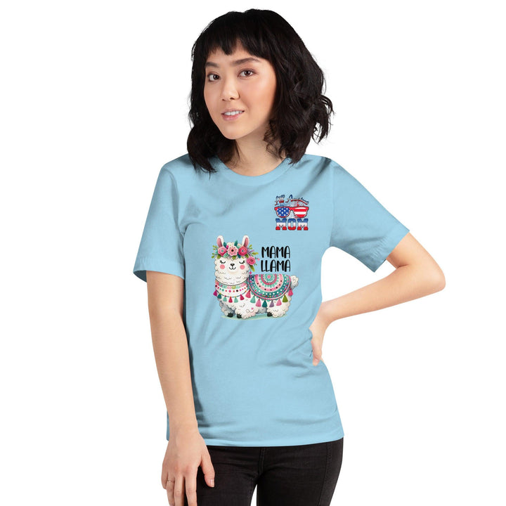 Fancy Mama Llama & All American Women Premium T-shirt - ArtyKoala