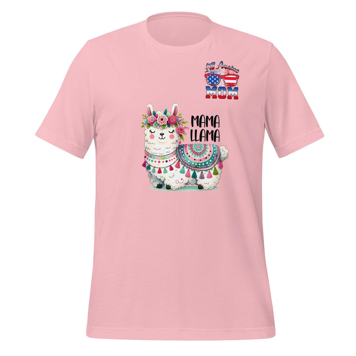 Fancy Mama Llama & All American Women Premium T-shirt - Pink / S - ArtyKoala