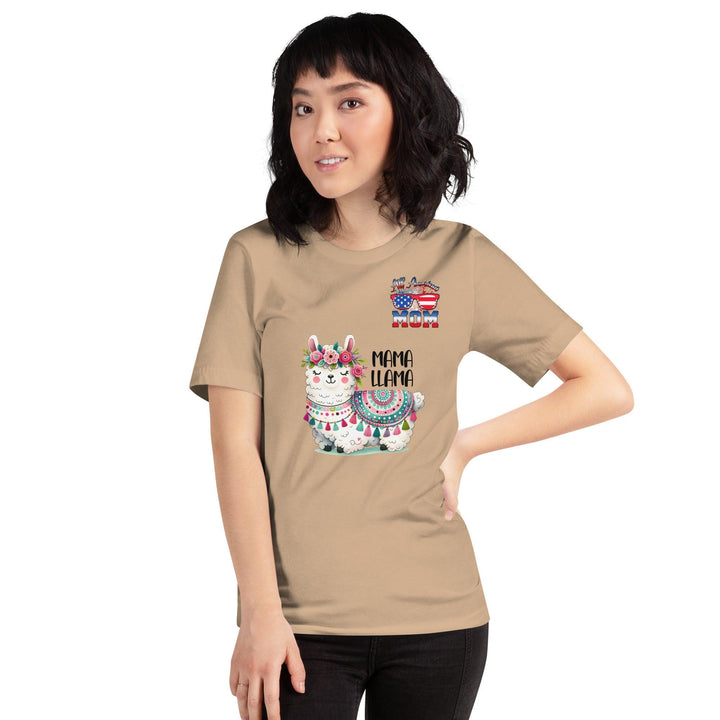 Fancy Mama Llama & All American Women Premium T-shirt - ArtyKoala