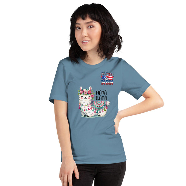 Fancy Mama Llama & All American Women Premium T-shirt - ArtyKoala