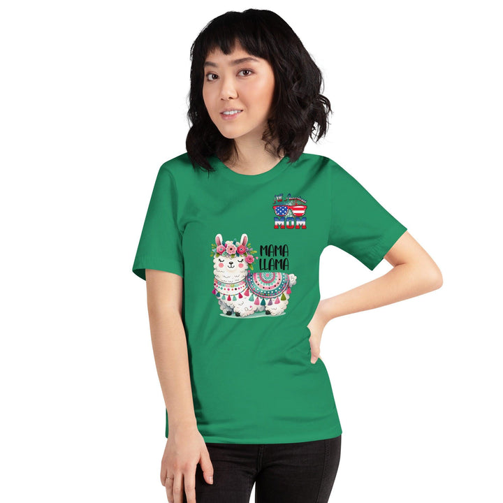 Fancy Mama Llama & All American Women Premium T-shirt - ArtyKoala