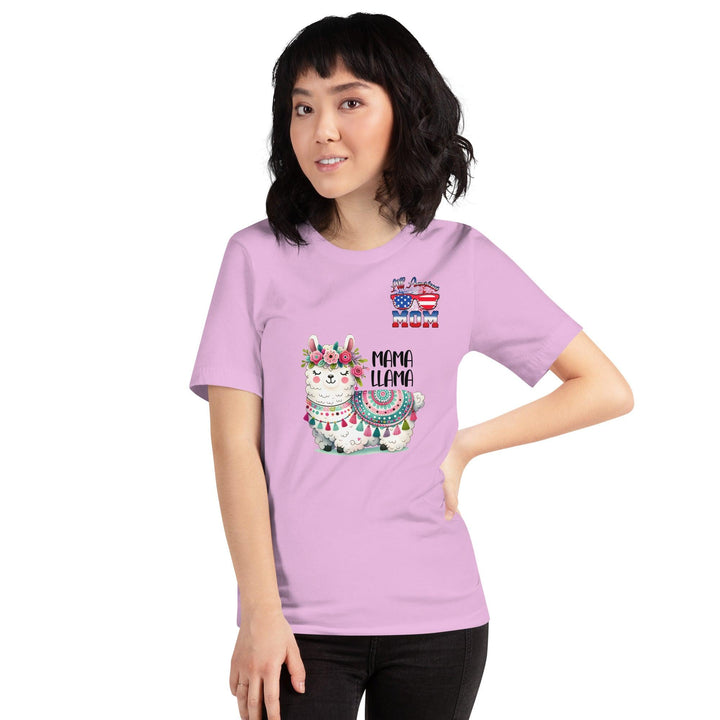 Fancy Mama Llama & All American Women Premium T-shirt - ArtyKoala