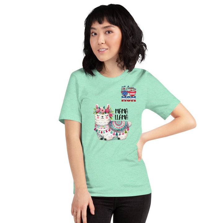 Fancy Mama Llama & All American Women Premium T-shirt - ArtyKoala