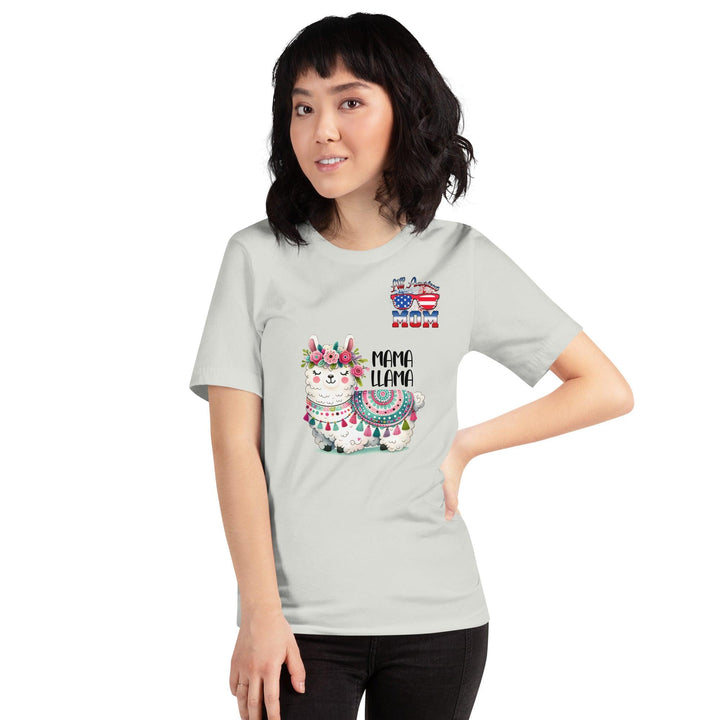 Fancy Mama Llama & All American Women Premium T-shirt - ArtyKoala