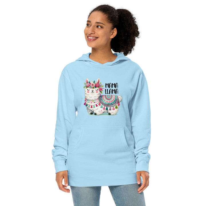 Fancy Mama Llama Women Premium Midweight Hoodie - ArtyKoala