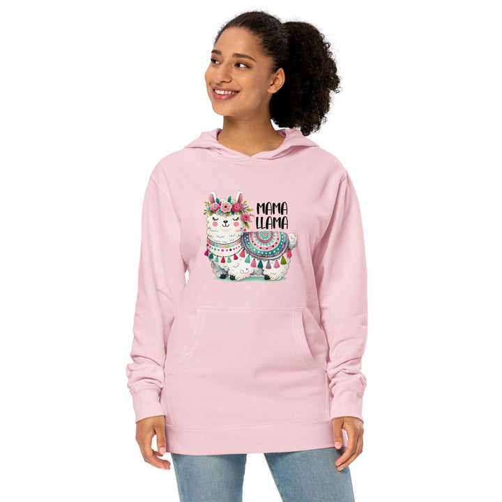 Fancy Mama Llama Women Premium Midweight Hoodie - ArtyKoala