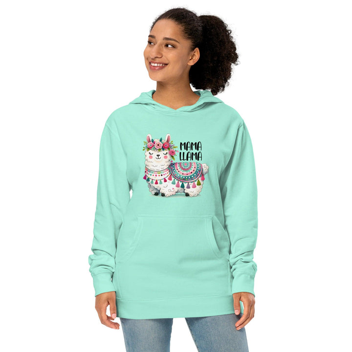 Fancy Mama Llama Women Premium Midweight Hoodie - ArtyKoala