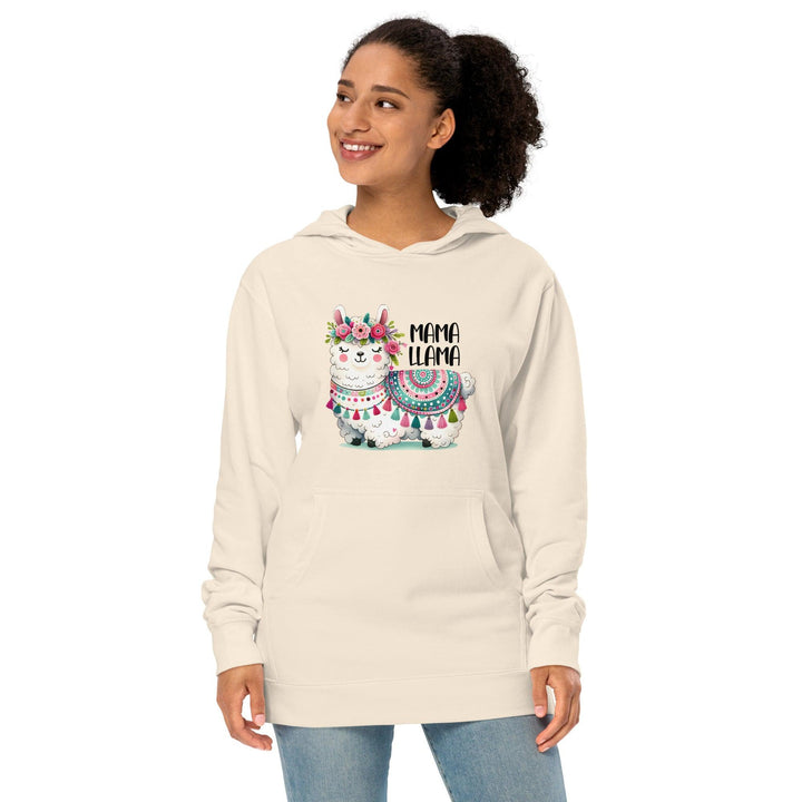 Fancy Mama Llama Women Premium Midweight Hoodie - ArtyKoala